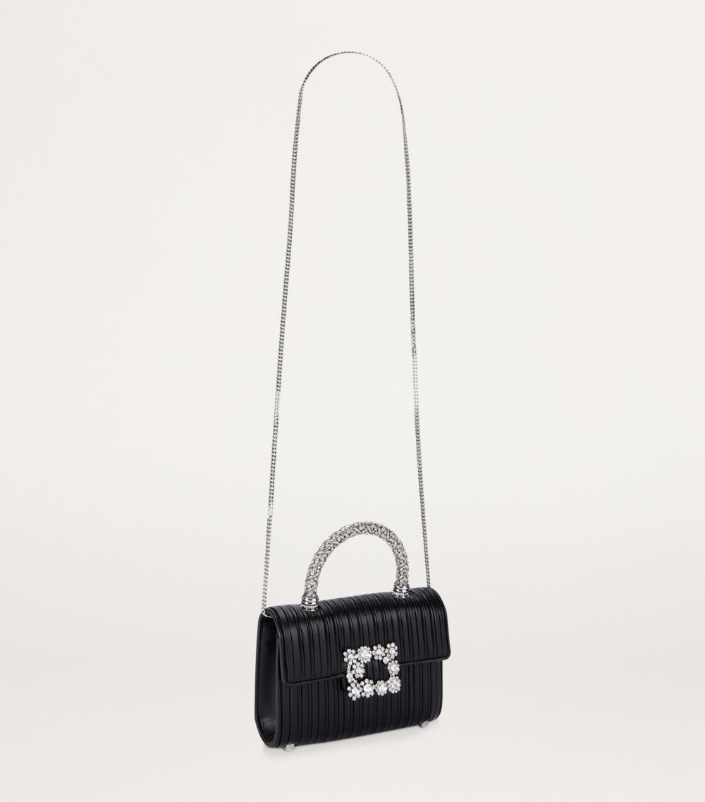 Roger Vivier Roger Vivier Mini Nappa Leather Jewel Top-Handle Bag