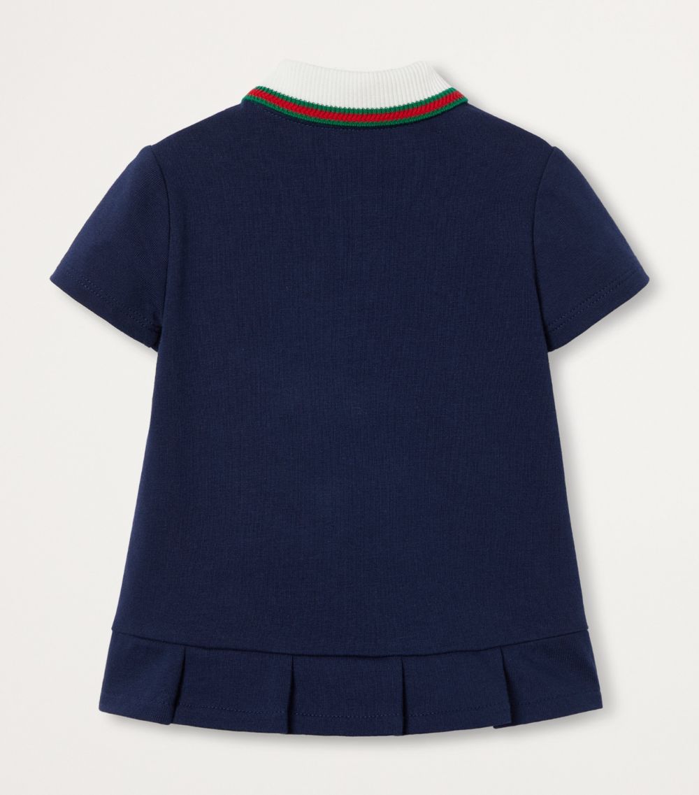 Gucci Gucci Kids Cotton Web Stripe Dress (3-36 Months)