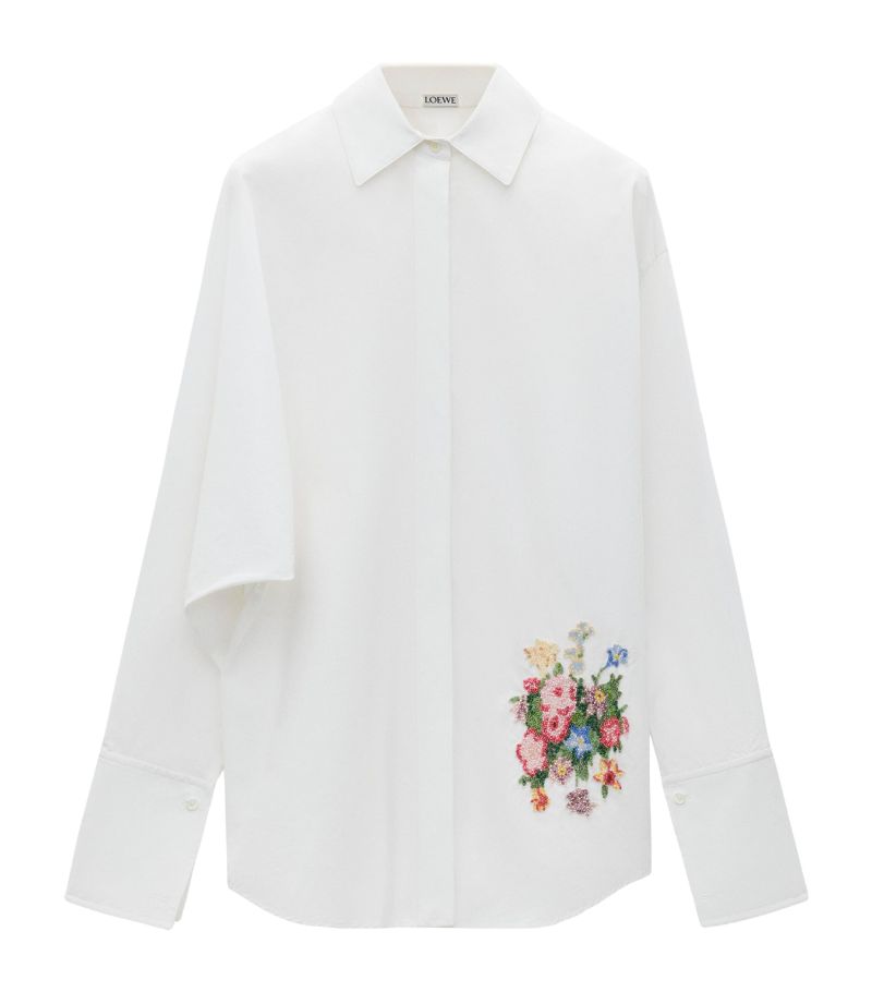 Loewe Loewe Embroidered Draped Shirt