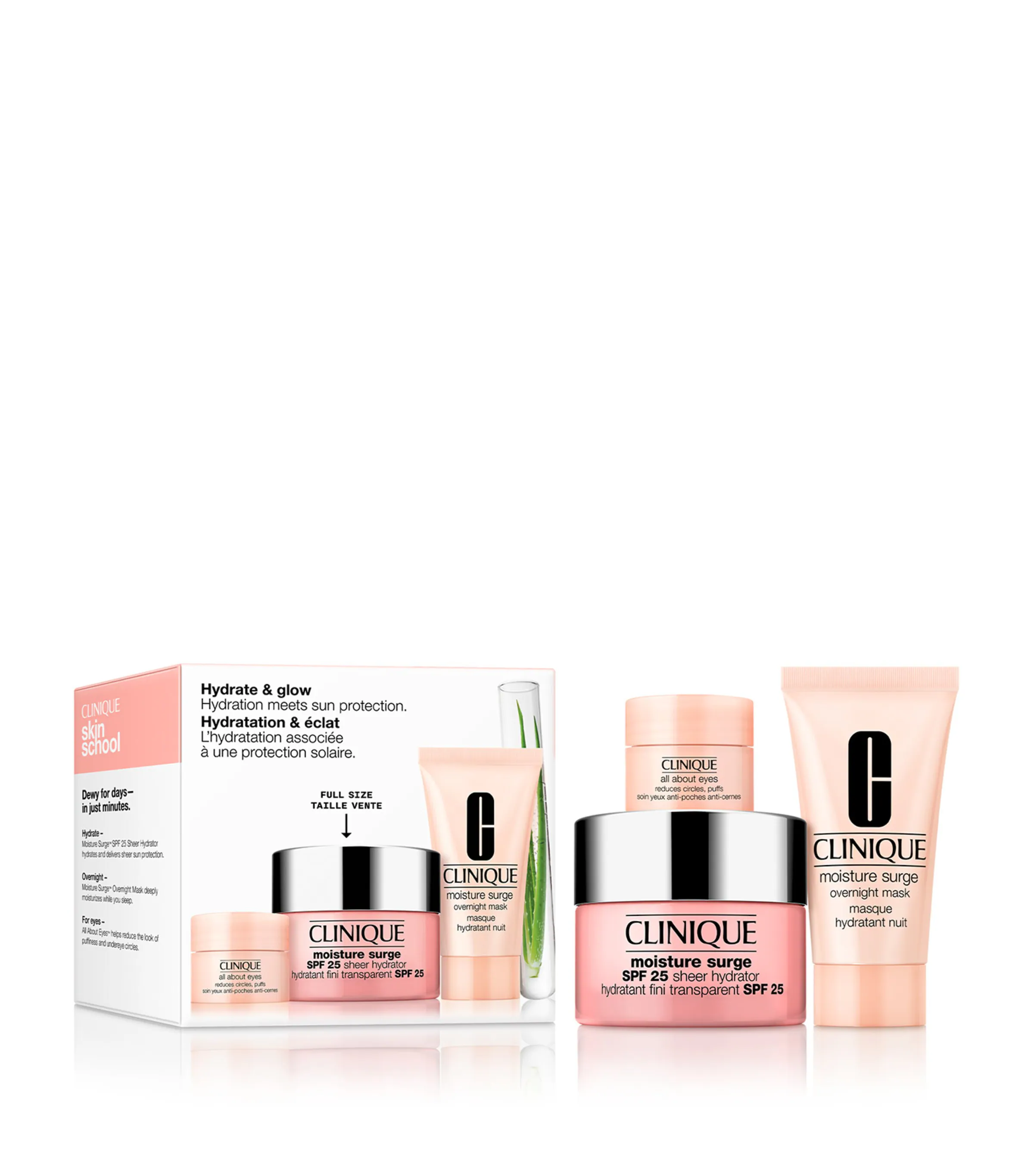 Clinique Clinique Skin School Supplies: Hydrate + Glow with Spf Skincare Gift Set