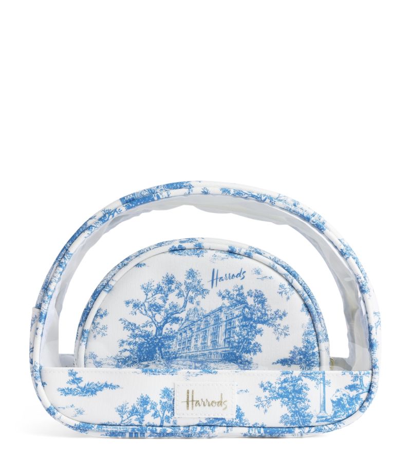 Harrods Harrods Toile Cosmetic Bags (Set Of 2)