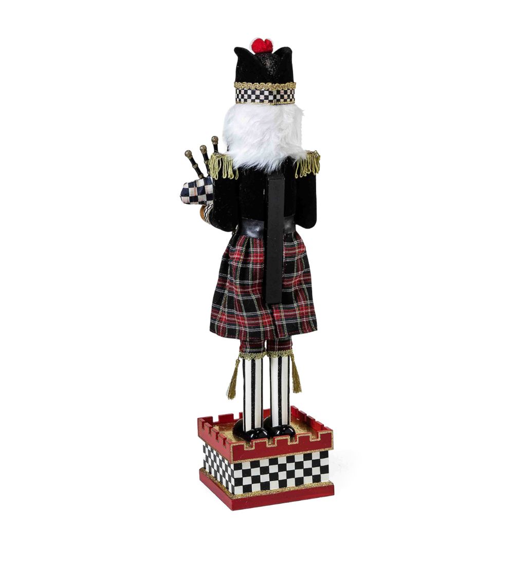 Mackenzie-Childs MacKenzie-Childs Wood Tartastic Bagpiper Nutcracker Ornament