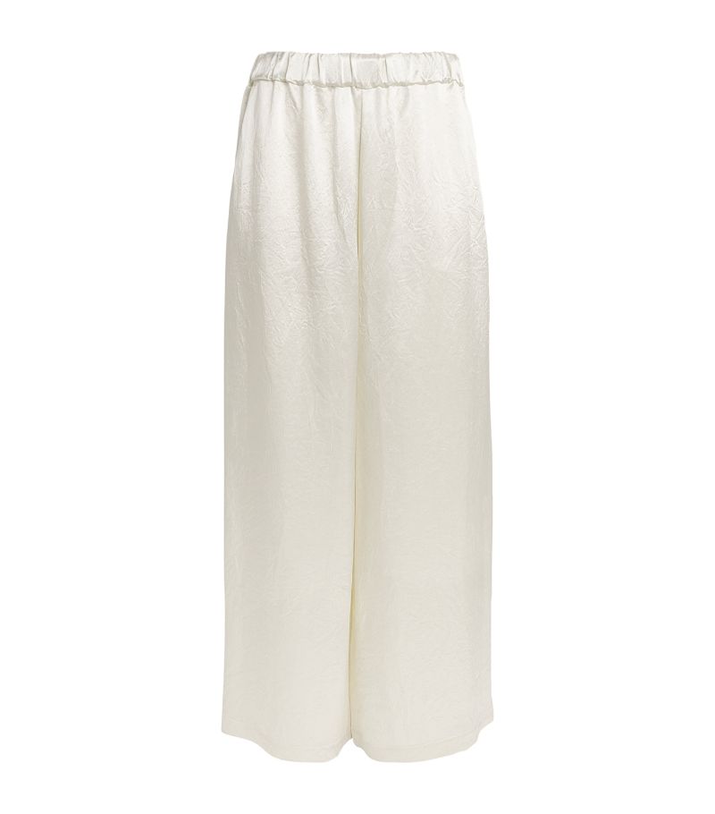 Max Mara Leisure Max Mara Leisure Satin Wide-Leg Trousers