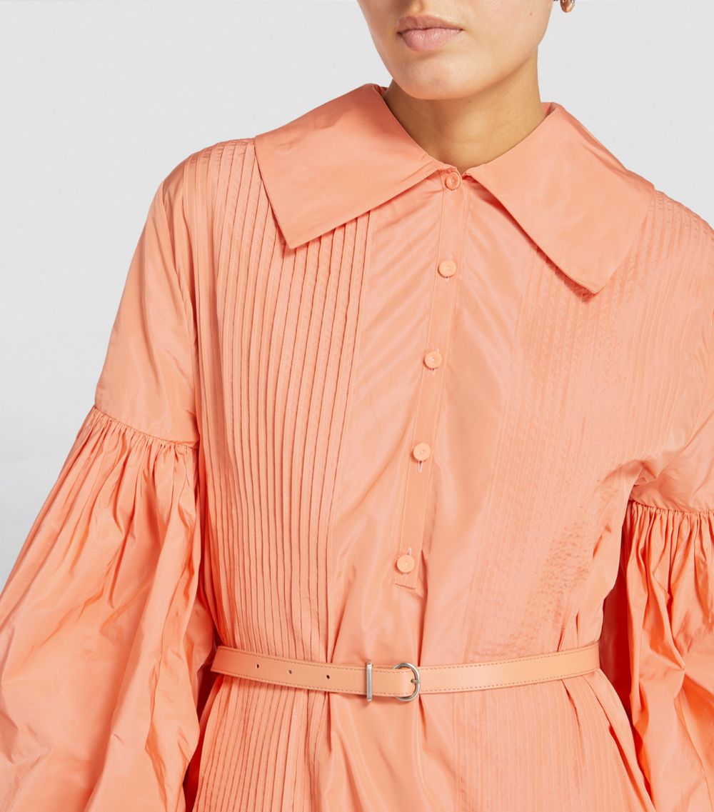 Jil Sander Jil Sander Pleated Balloon Midi Dress