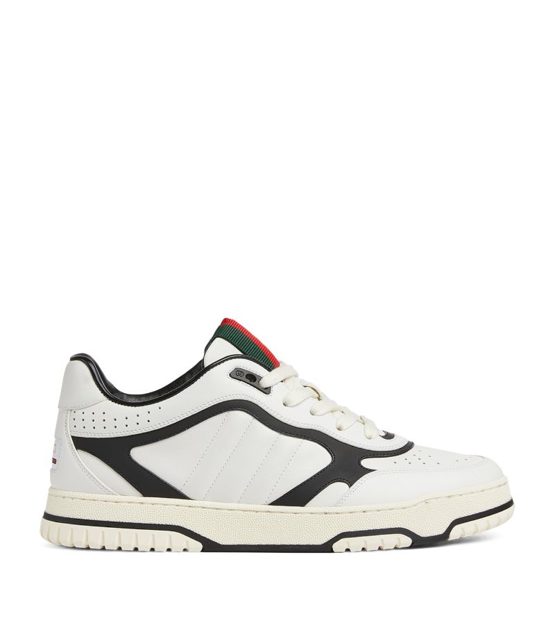 Gucci Gucci Leather Re-Web Sneakers