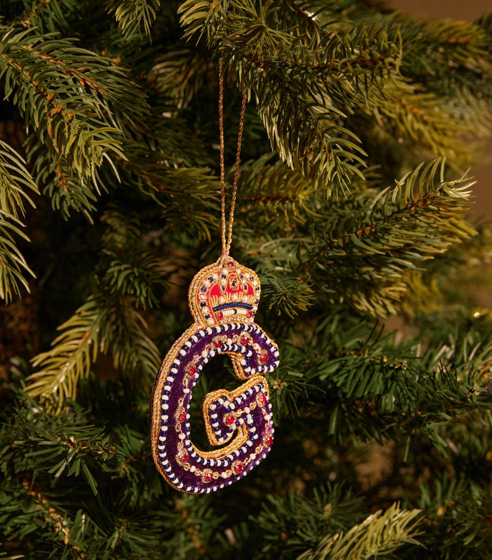 Tinker Tailor Tinker Tailor Embellished Crown Letter ‘G' Tree Decoration