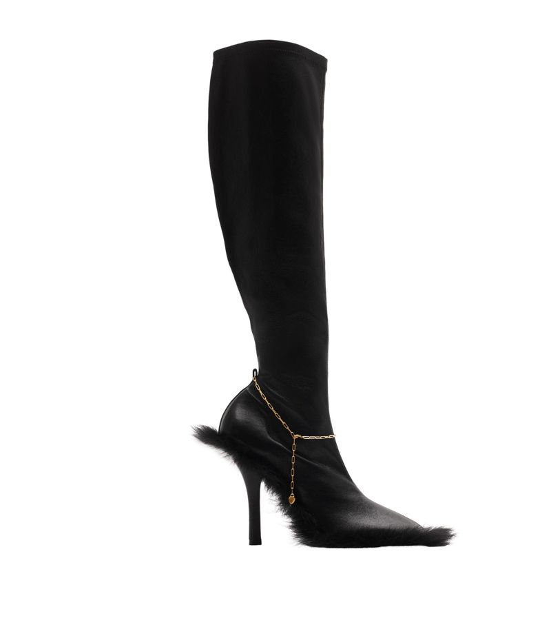 Burberry Burberry Lambskin Slinky Knee-High Boots 105