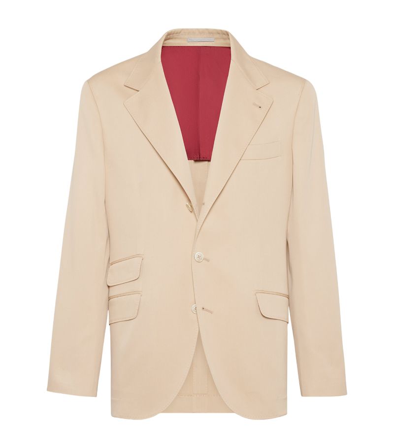 Brunello Cucinelli Brunello Cucinelli Silk Single-Breasted Jacket