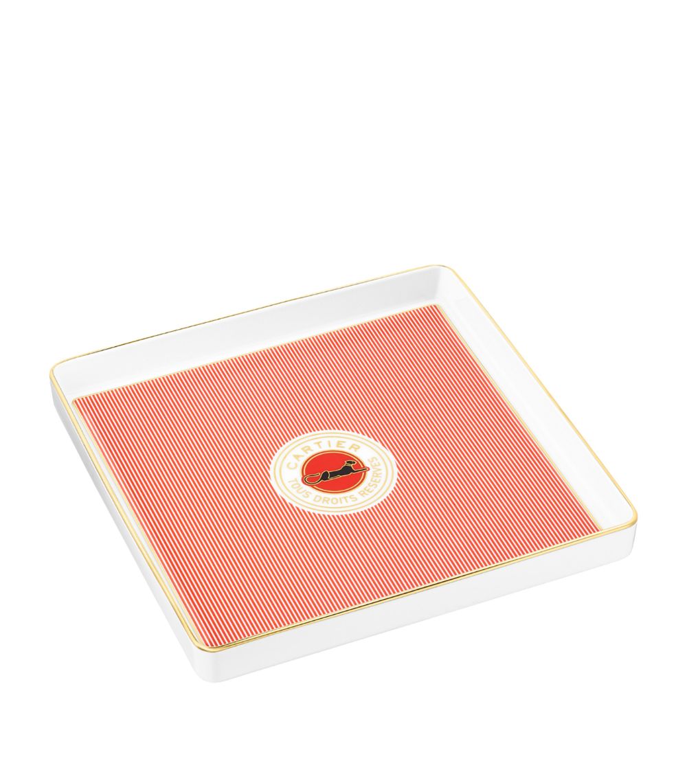 Cartier Cartier Large Cartier Characters Porcelain Tray (22Cm X 22Cm)