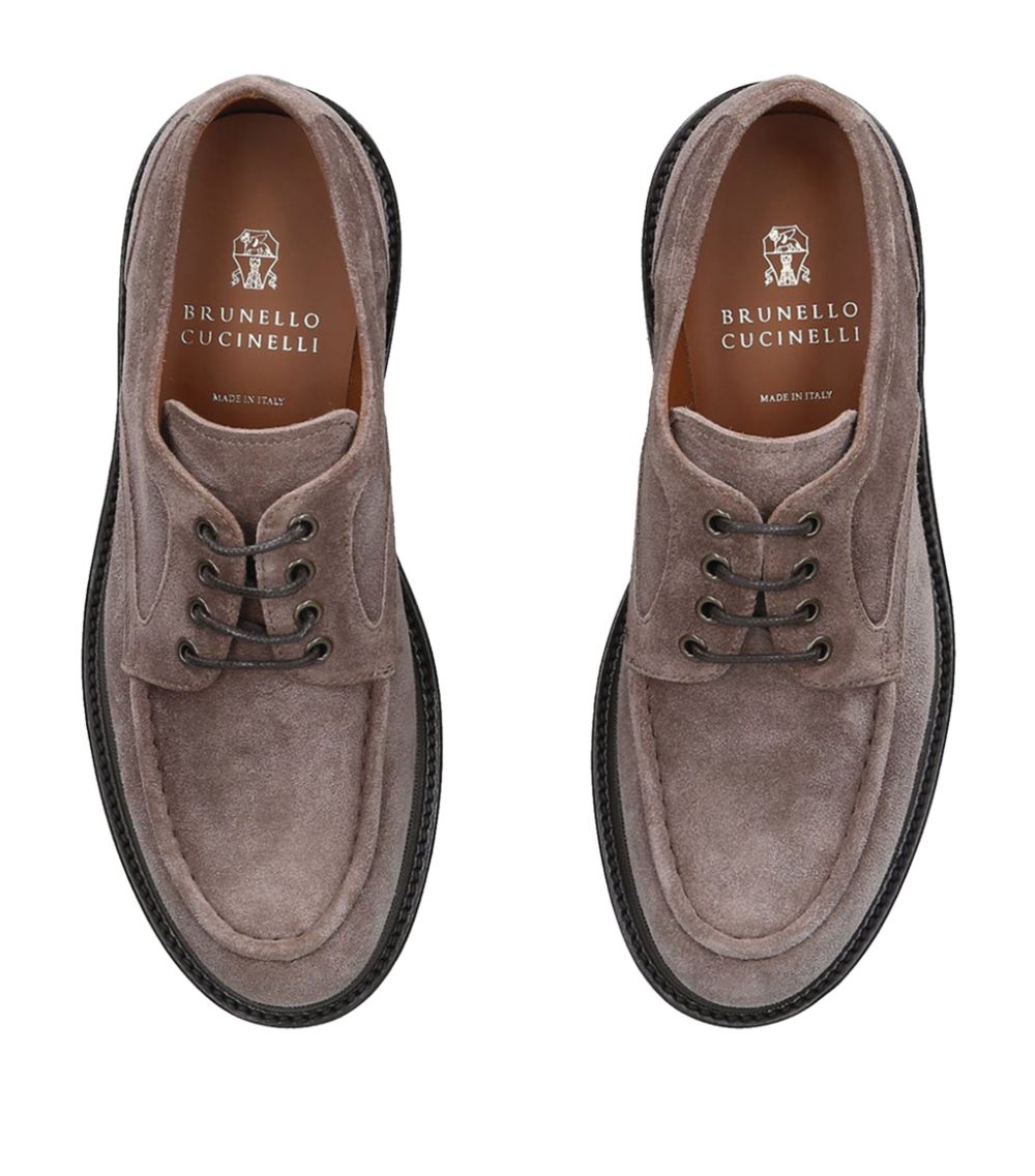 Brunello Cucinelli Brunello Cucinelli Suede Derby Shoes