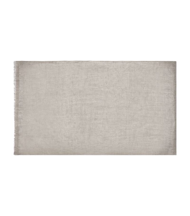 Brunello Cucinelli Brunello Cucinelli Linen Lamé Scarf