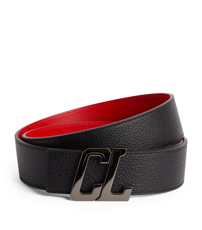 Christian Louboutin Christian Louboutin Happy Rui Leather Monogram Belt