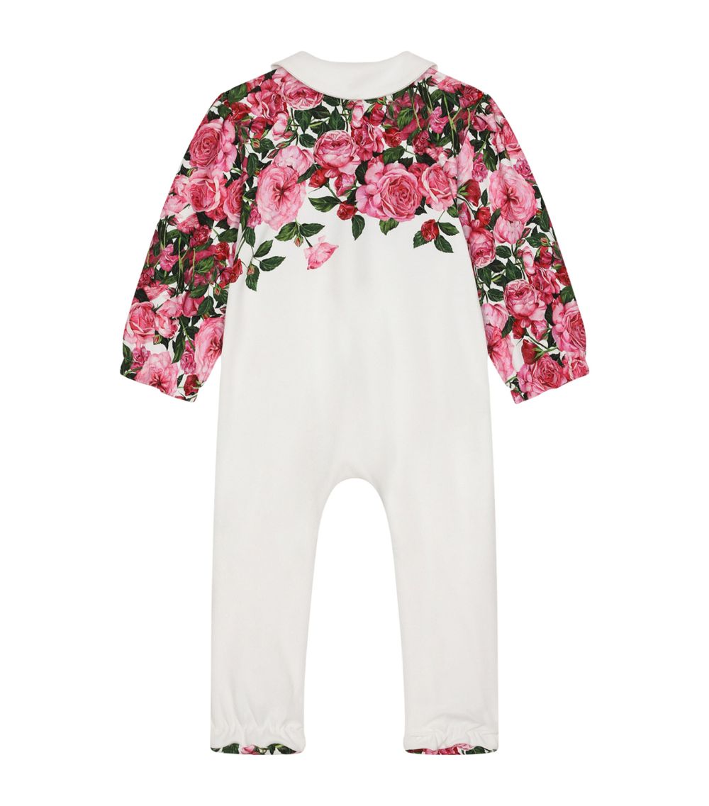 Dolce & Gabbana Dolce & Gabbana Kids Cotton Floral All-In-One, Hat And Bib Set (0-24 Months)