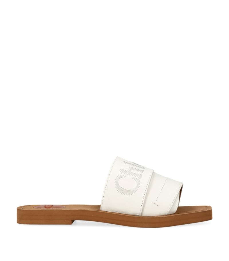 Chloé Chloé Leather Woody Sandals