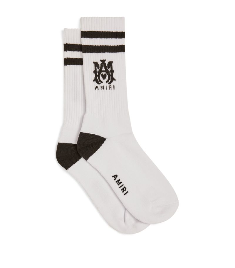 Amiri Amiri Ribbed Logo Socks