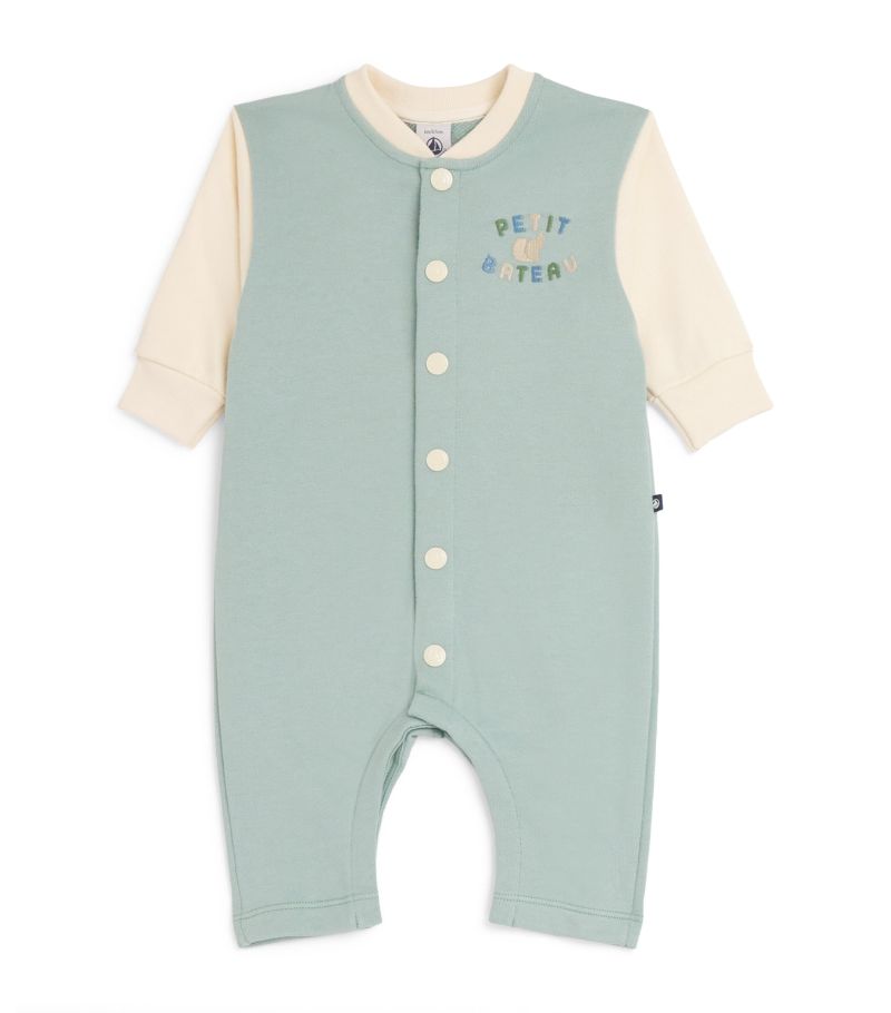  Petit Bateau Cotton Fleece Playsuit (3-24 Months)