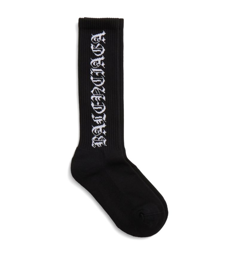 Balenciaga Balenciaga Gothic Logo Socks