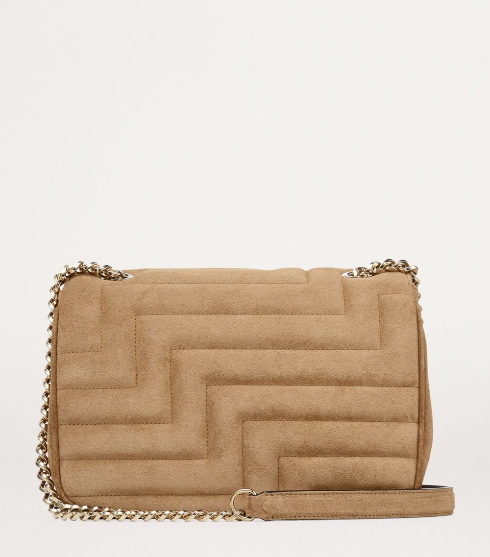 Jimmy Choo Jimmy Choo Suede Avenue Soft Shoulder Bag