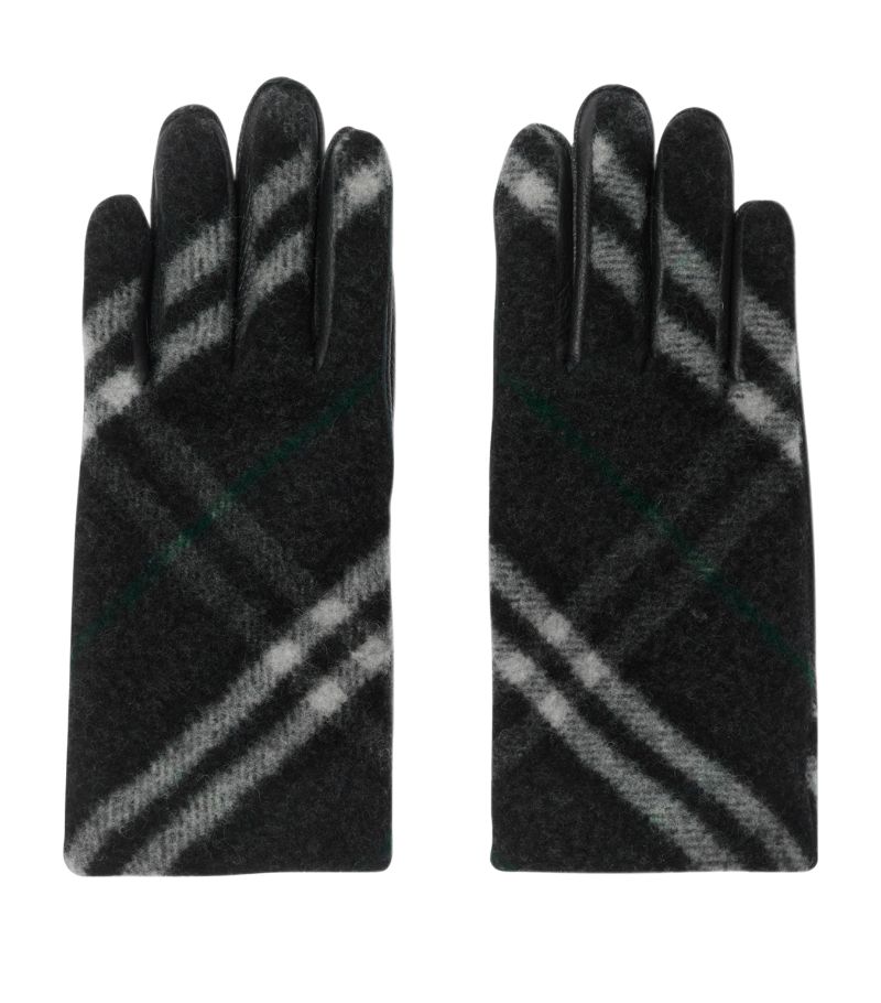 Burberry Burberry Wool Check Gloves