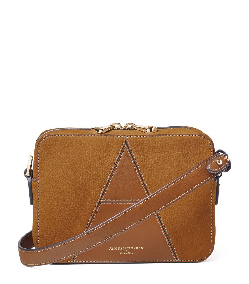  Aspinal Of London Leather 'A' Camera Bag