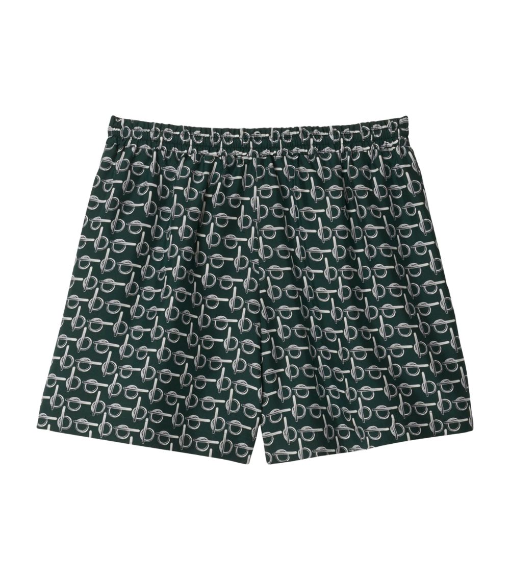 Burberry Burberry Silk 'B' Print Shorts