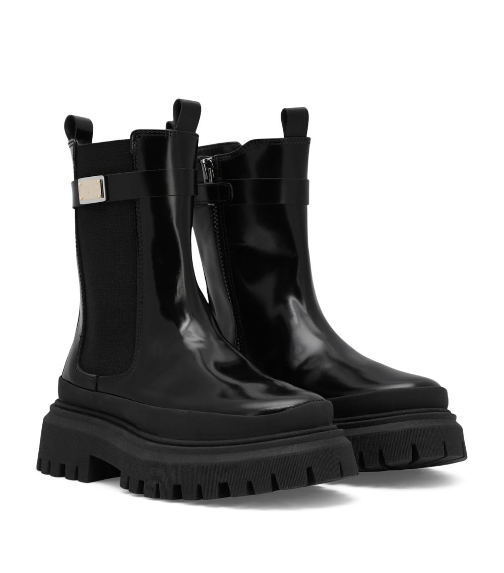 Dolce & Gabbana Dolce & Gabbana Kids Leather Chelsea Boots