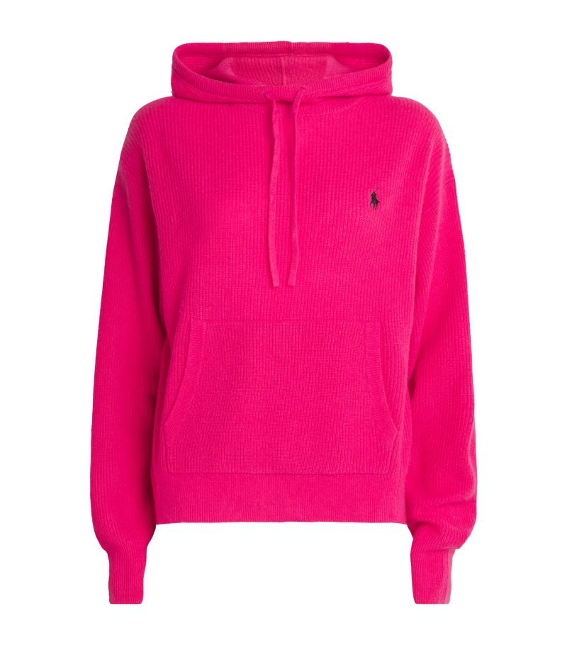 Polo Ralph Lauren Polo Ralph Lauren Washable Cashmere Pink Pony Hoodie