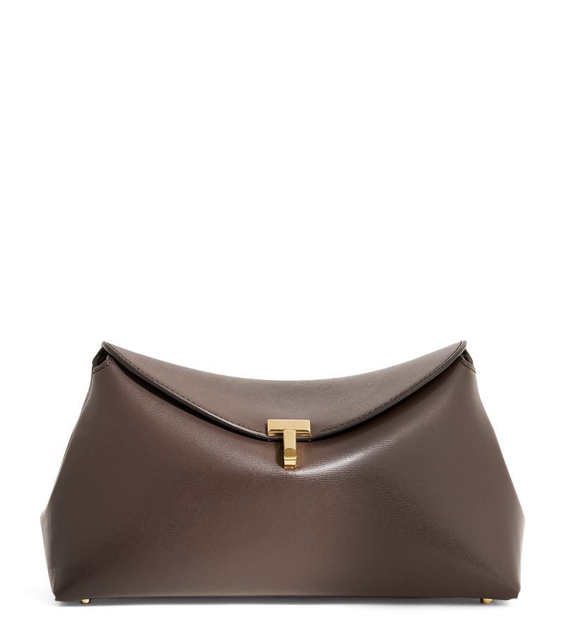 Toteme Toteme Leather T-Lock Clutch Bag