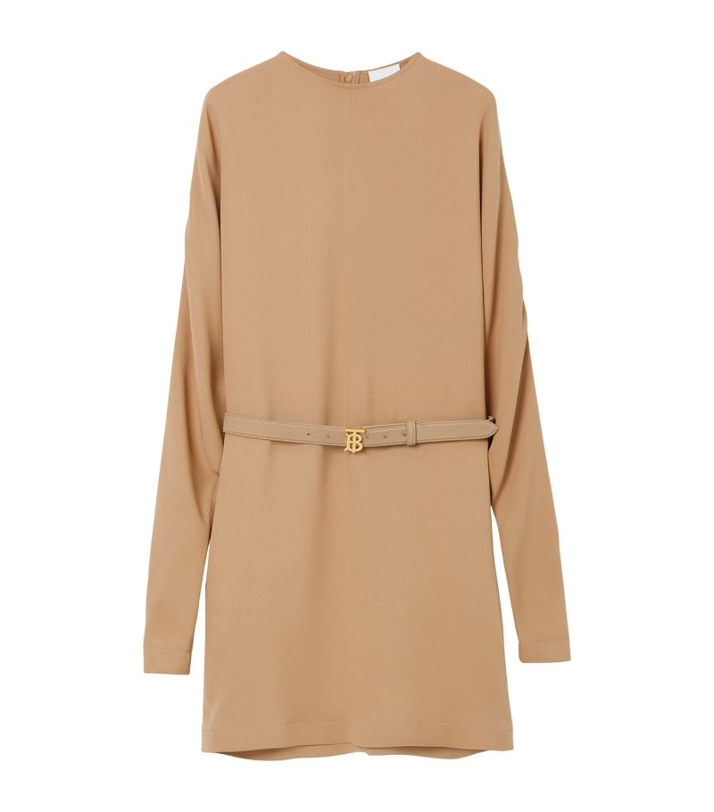 Burberry Burberry Silk Belted Shift Dress