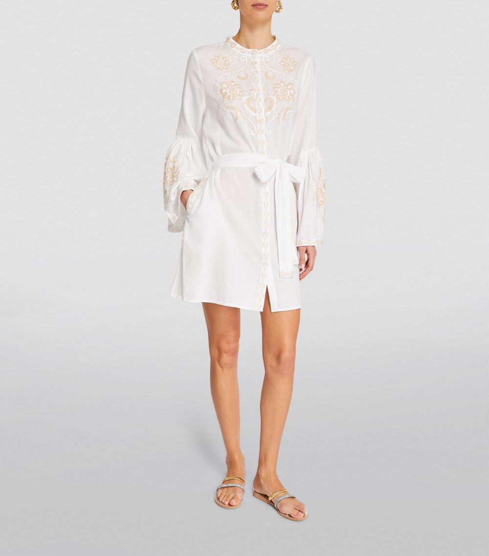 Melissa Odabash Melissa Odabash Cotton-Linen Everly Mini Dress