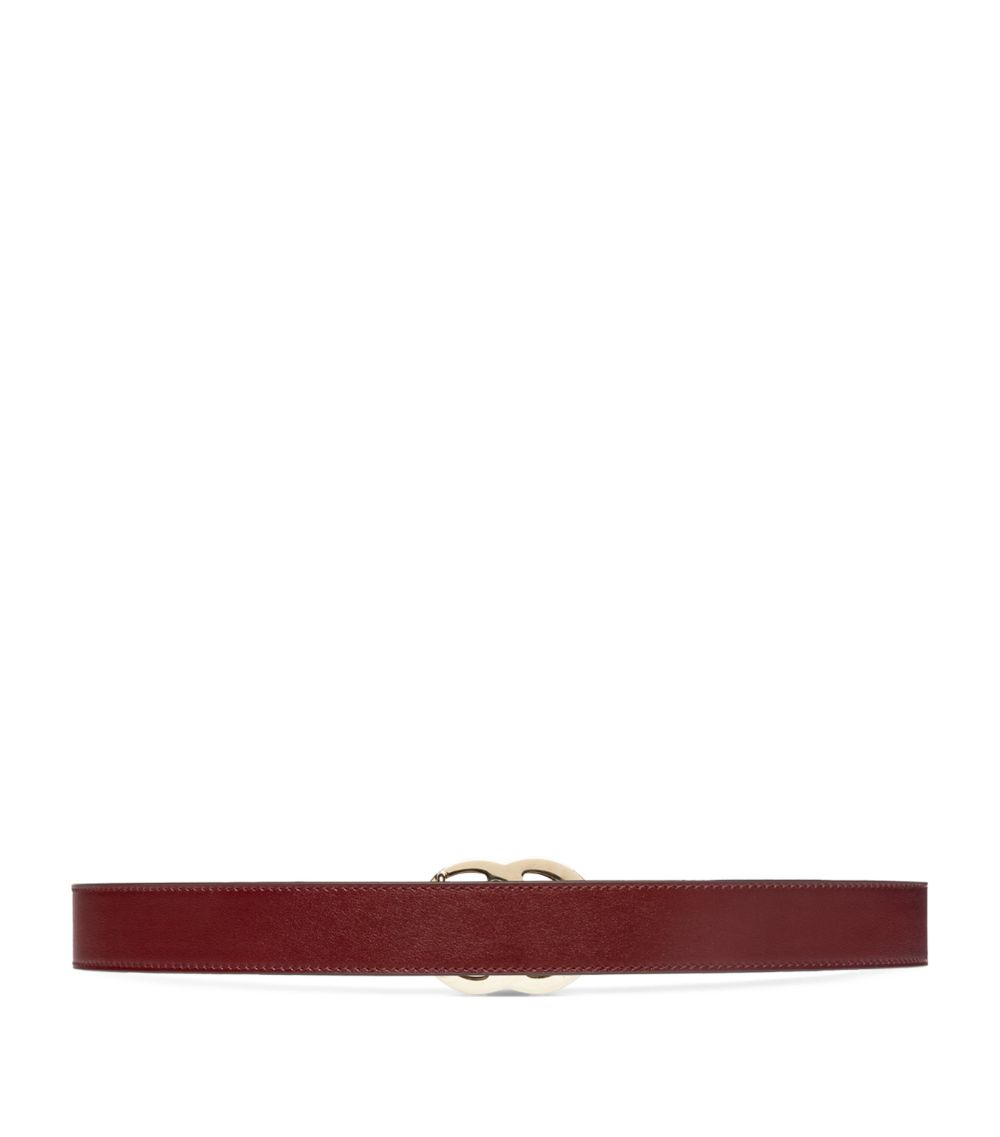 Gucci Gucci Leather Gg Marmont Thin Belt