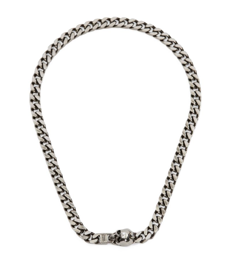 Alexander McQueen Alexander Mcqueen Brass Skull Chain Necklace