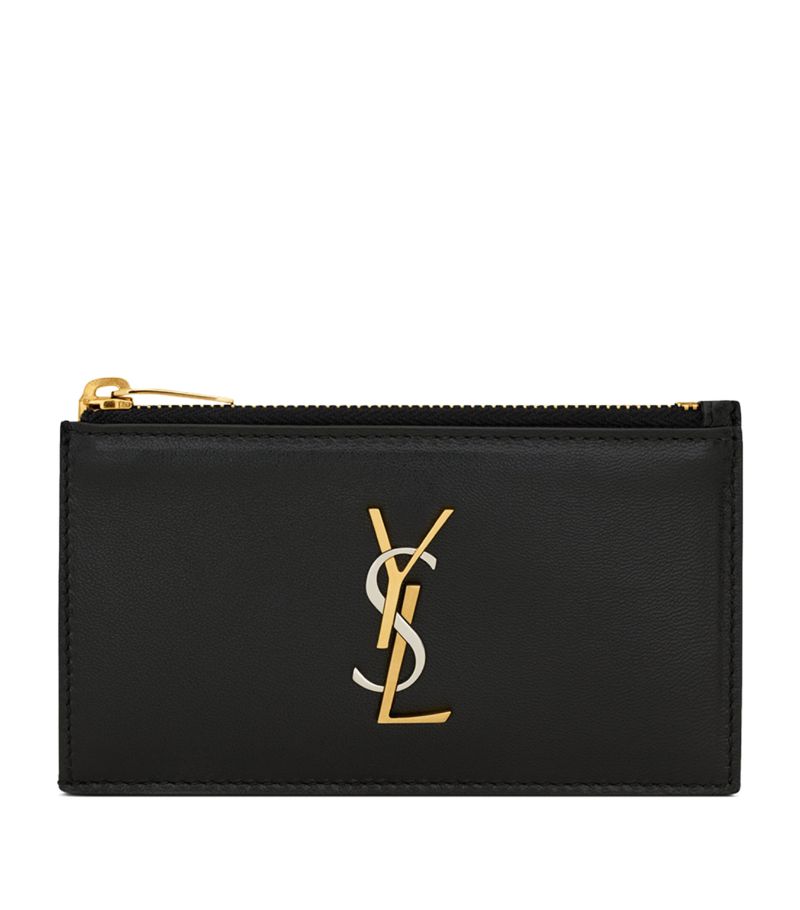 Saint Laurent Saint Laurent Cassandre Fragments Zipped Card Holder