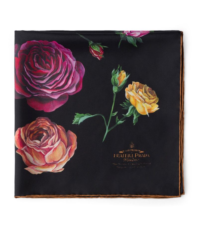 Prada Prada Floral Silk Scarf