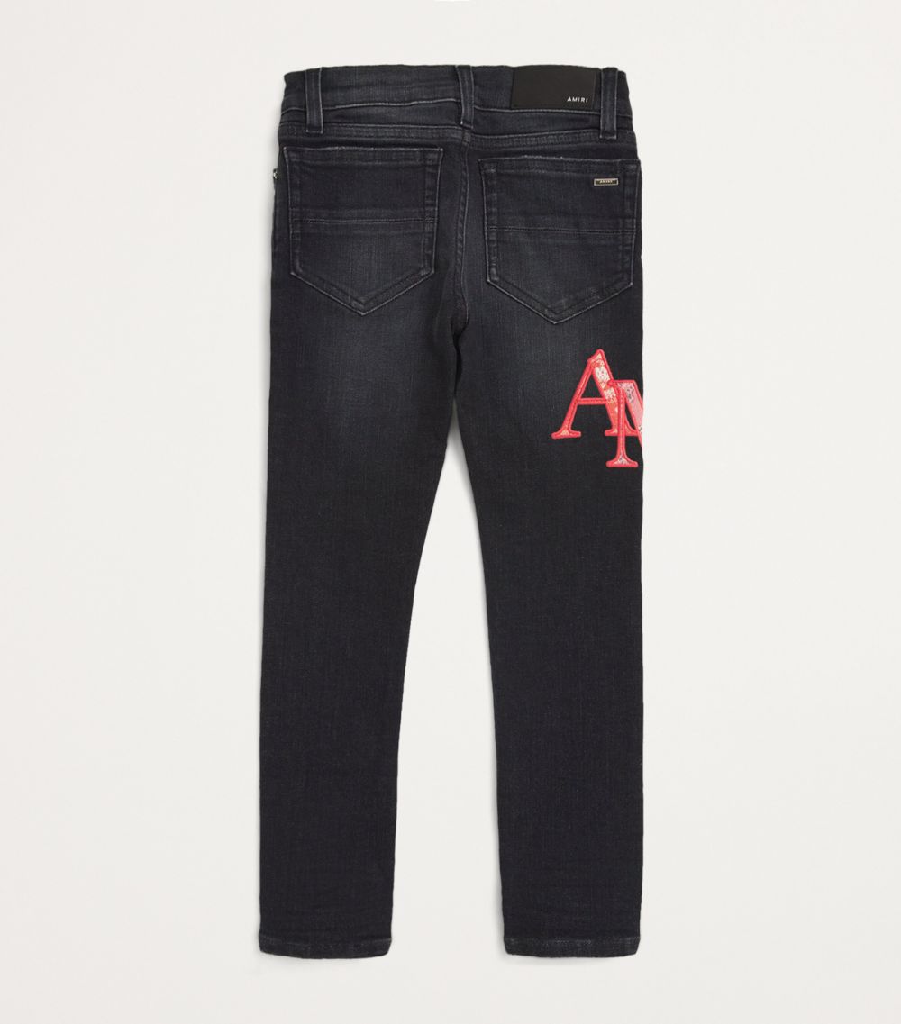 Amiri Kids Amiri Kids Staggered Logo Jeans (4-12 Years)