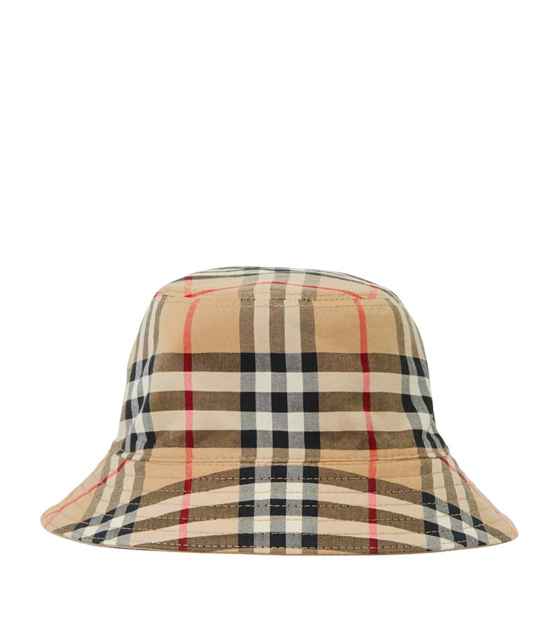 Burberry Burberry Kids Cotton Reversible Check Bucket Hat