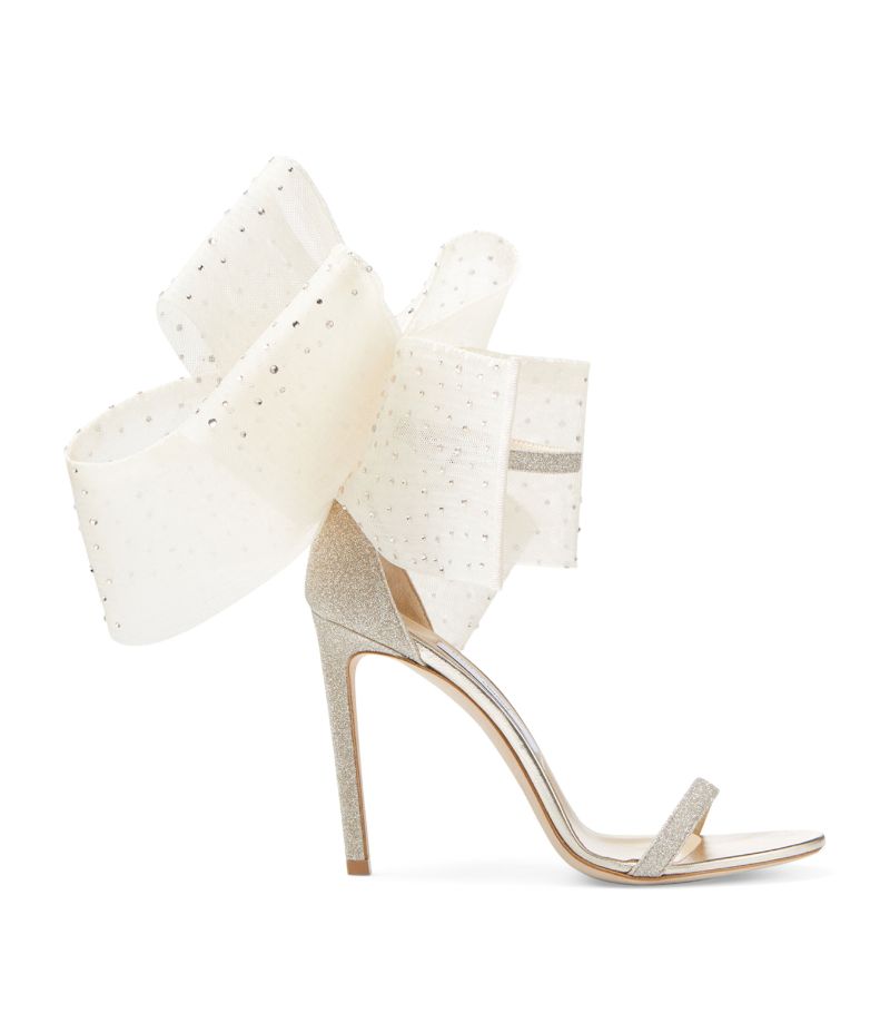 Jimmy Choo Jimmy Choo Aveline Mesh Fascinator Sandals 100