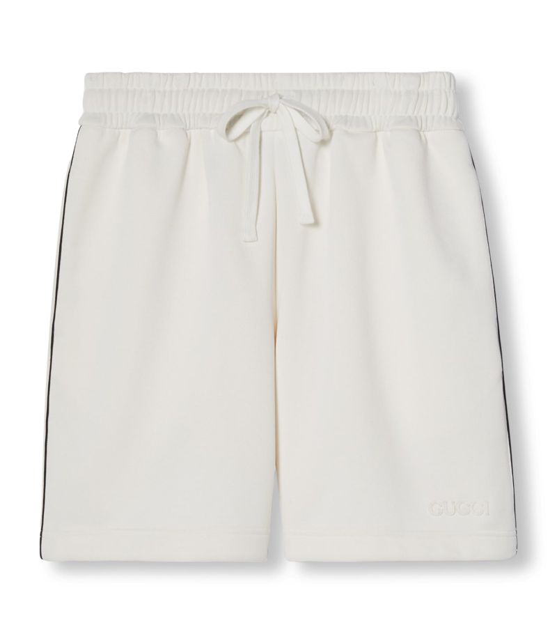 Gucci Gucci Cotton Embroidered Logo Shorts