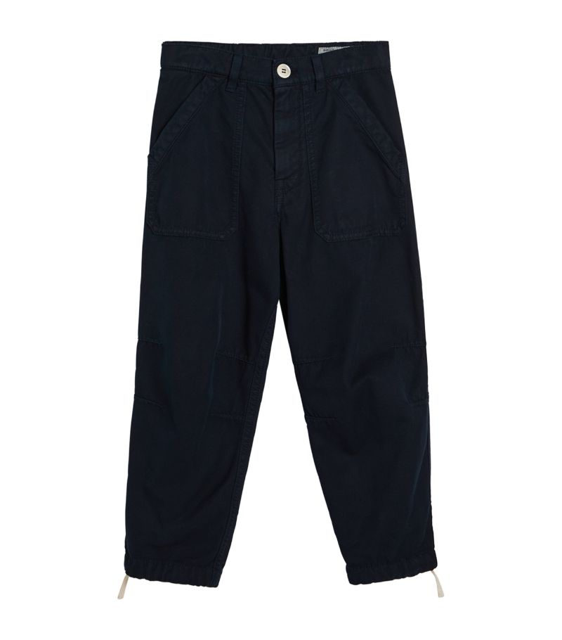 Brunello Cucinelli Kids Brunello Cucinelli Kids Cotton Gabardine Trousers (4-12+ Years)