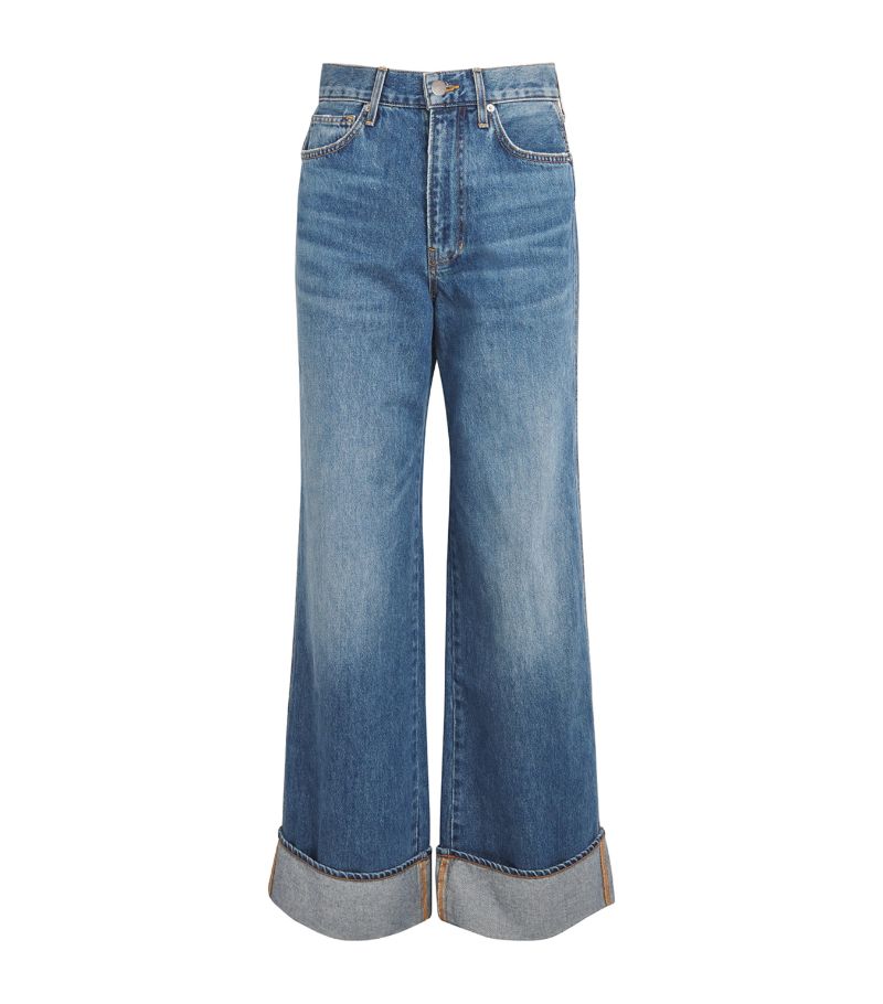 Veronica Beard Veronica Beard Cuffed Taylor Wide-Leg Jeans