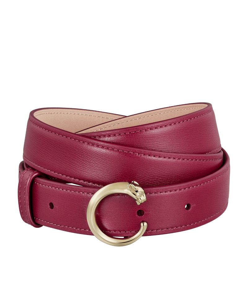 Cartier Cartier Leather Panthère De Cartier Belt