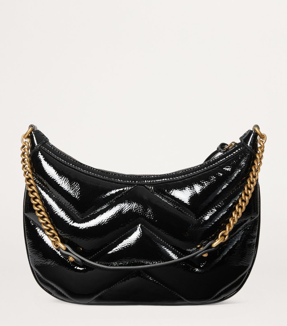 Gucci Gucci Patent Leather Marmont Shoulder Bag