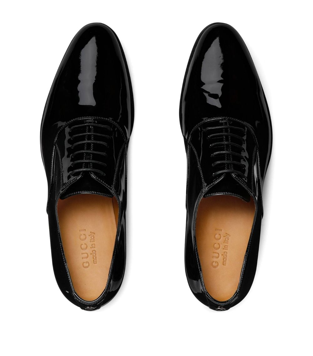 Gucci Gucci Patent Leather Oxford Shoes