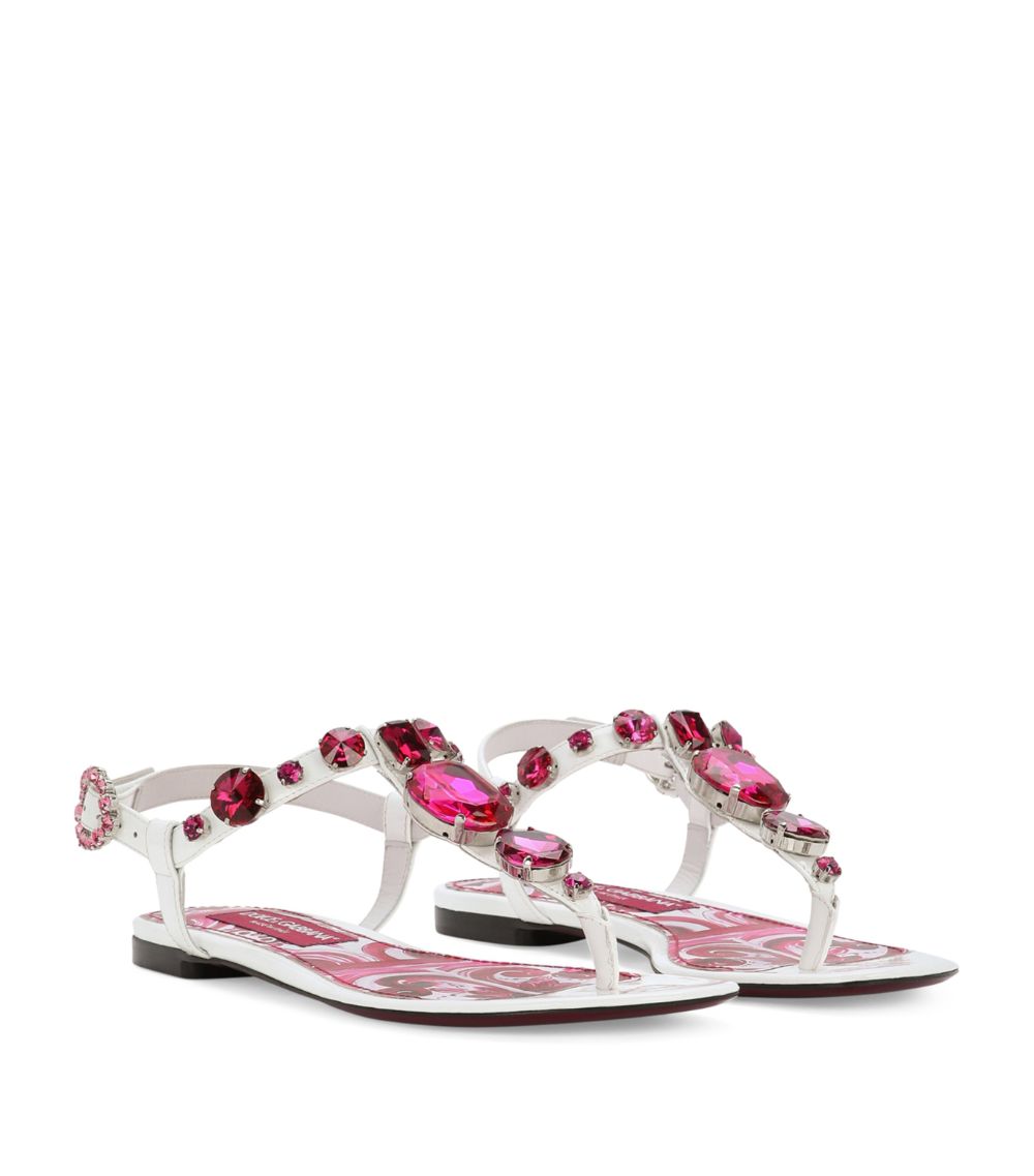 Dolce & Gabbana Dolce & Gabbana Majolica-Print Flip Flops