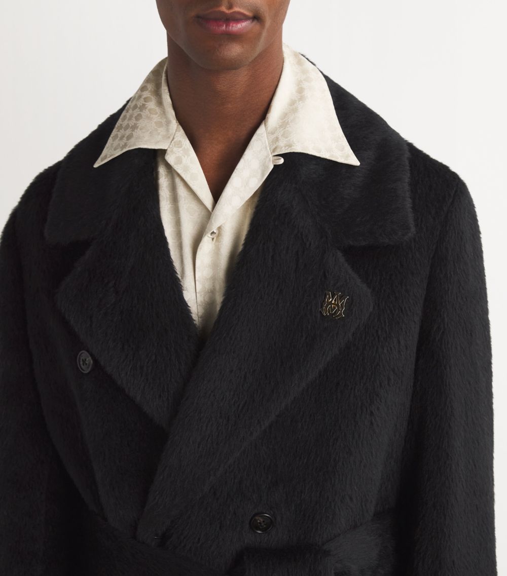 Amiri Amiri Alpaca-Wool Double-Breasted Overcoat