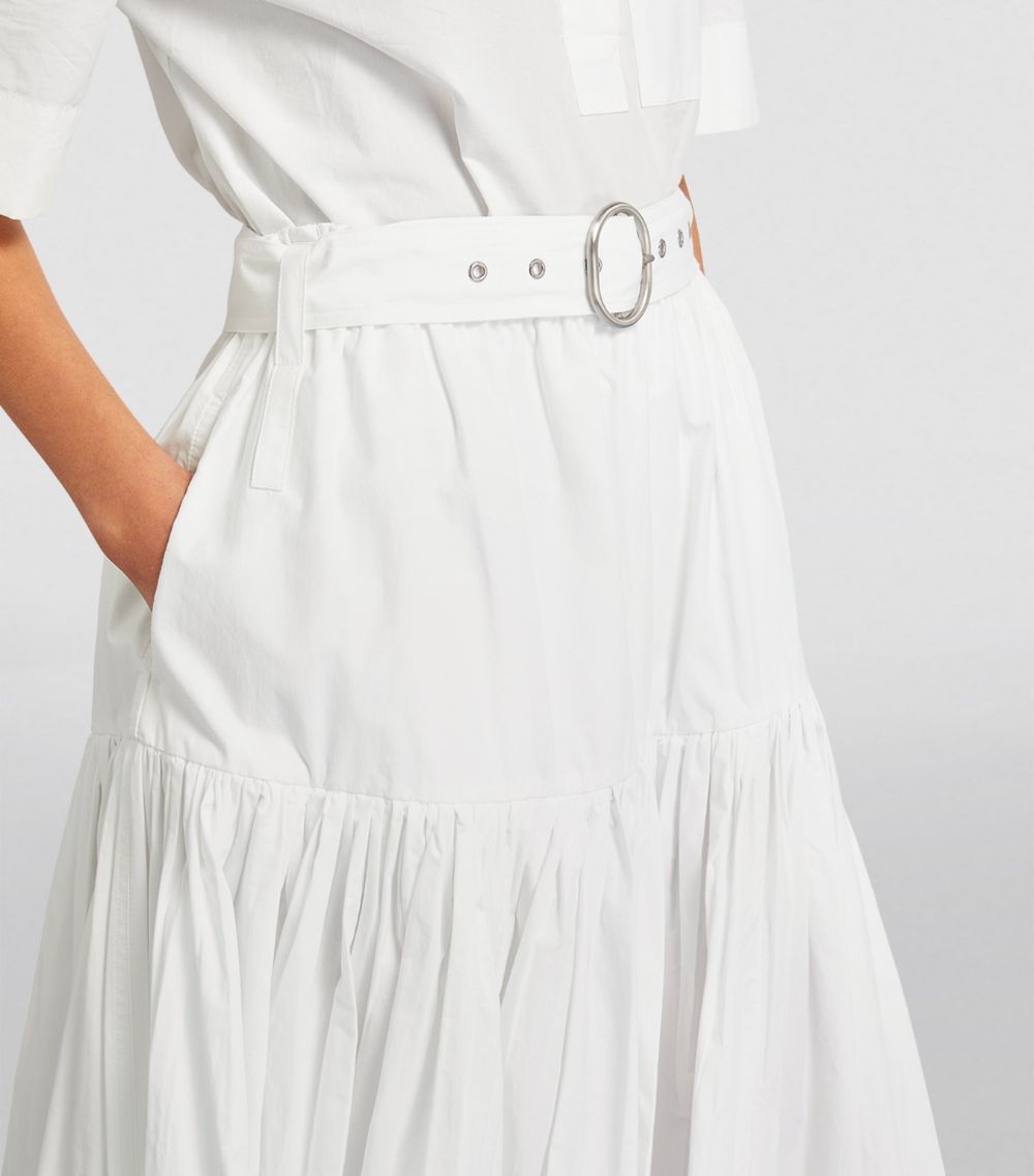 Jil Sander Jil Sander Cotton Pleated Skirt