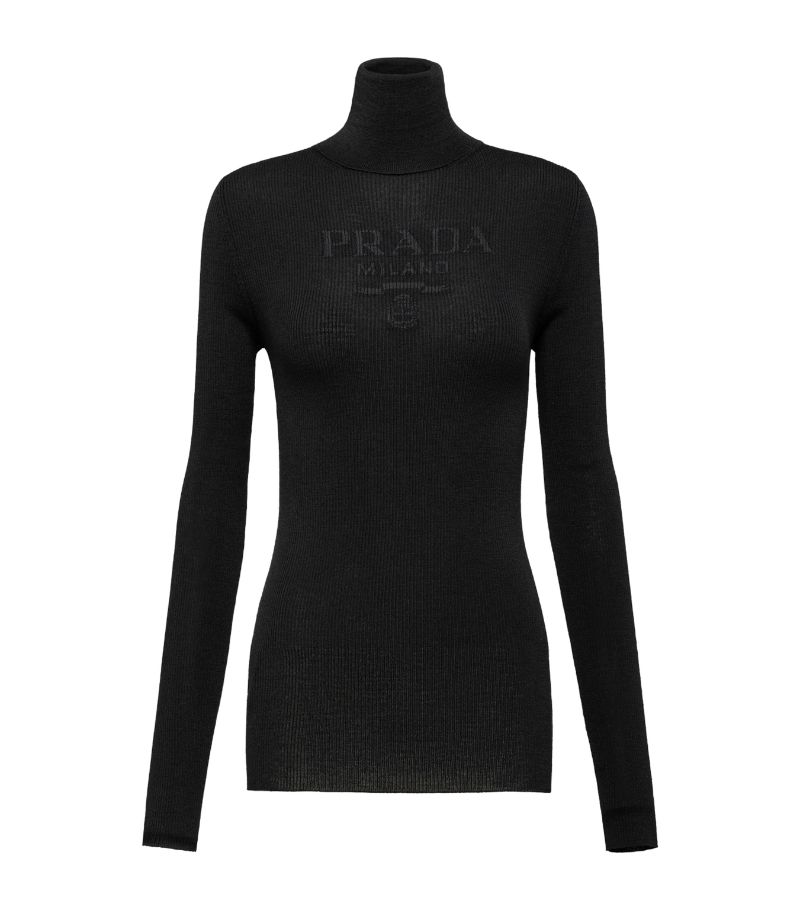 Prada Prada Wool Logo Rollneck Sweater