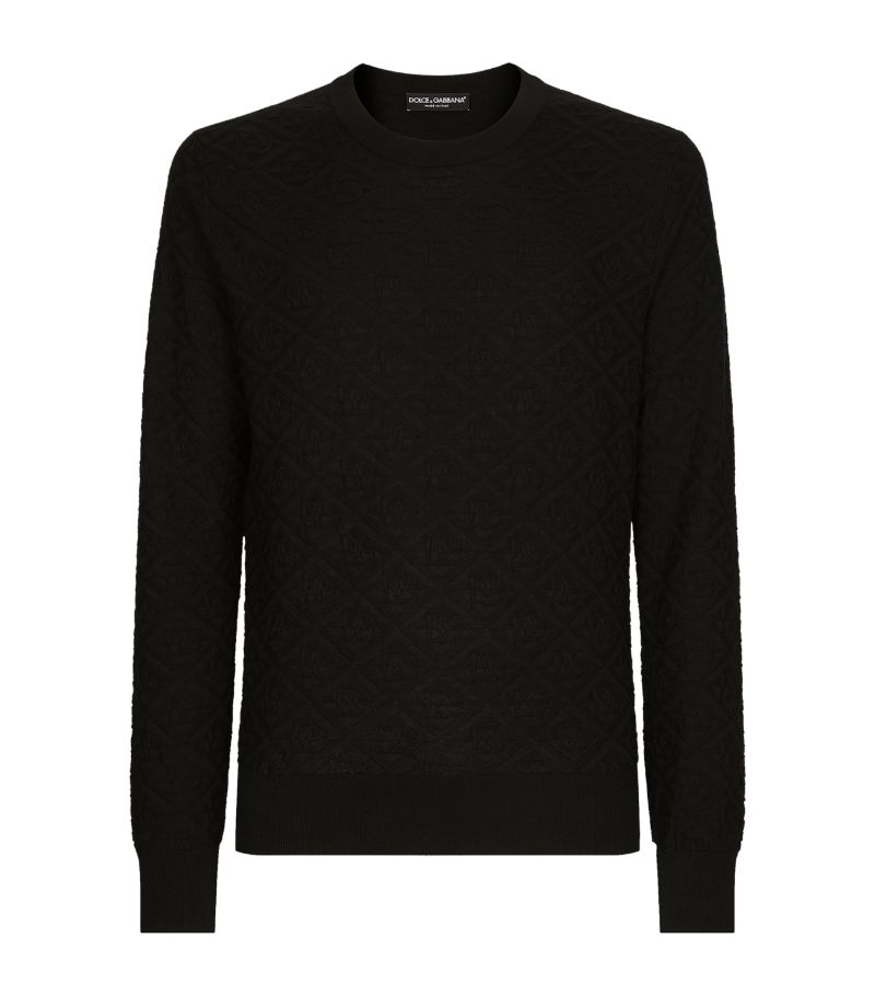 Dolce & Gabbana Dolce & Gabbana Silk Dg Monogram Sweater