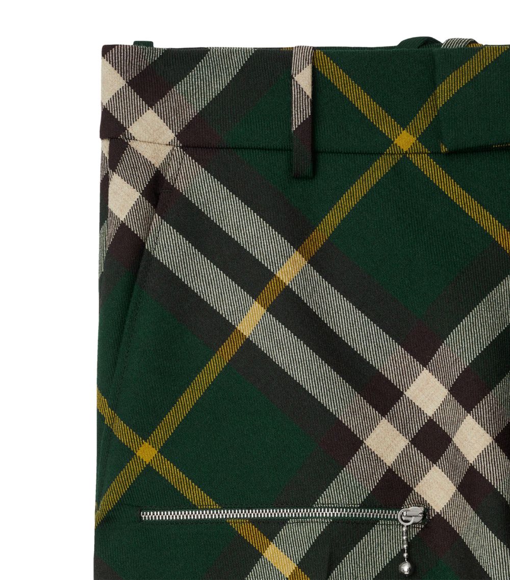 Burberry Burberry Wool Check Trousers