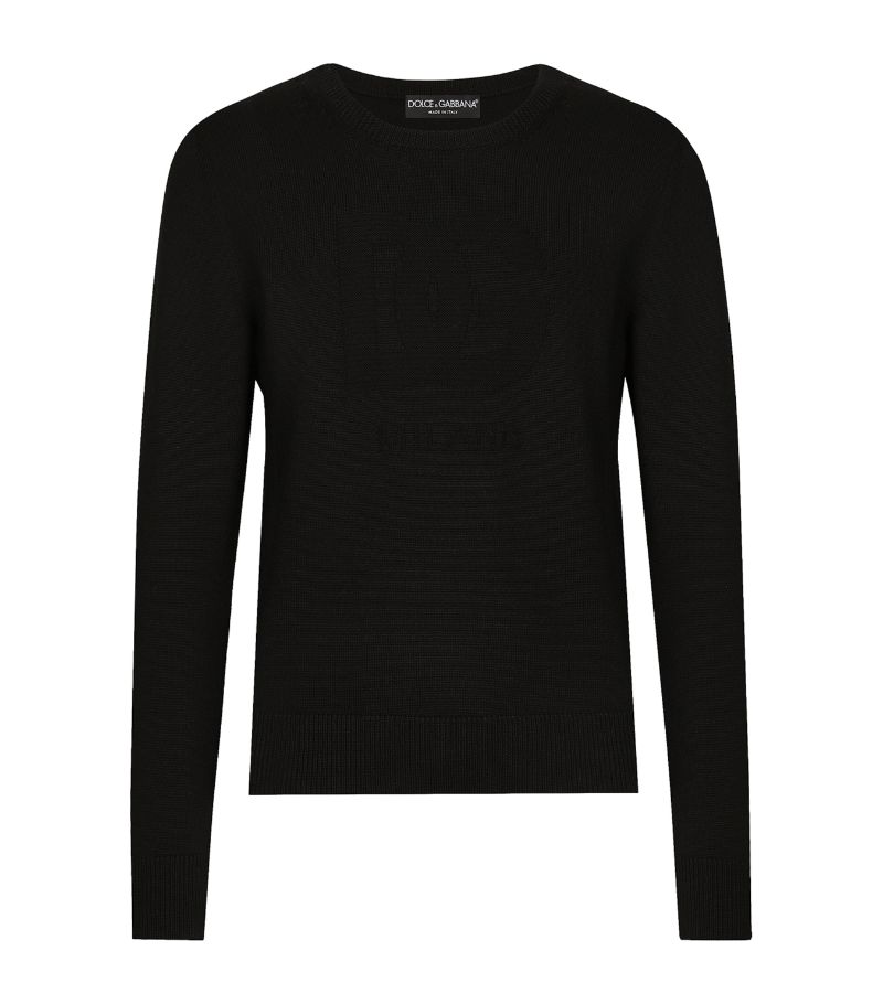 Dolce & Gabbana Dolce & Gabbana Virgin Wool Logo Sweater